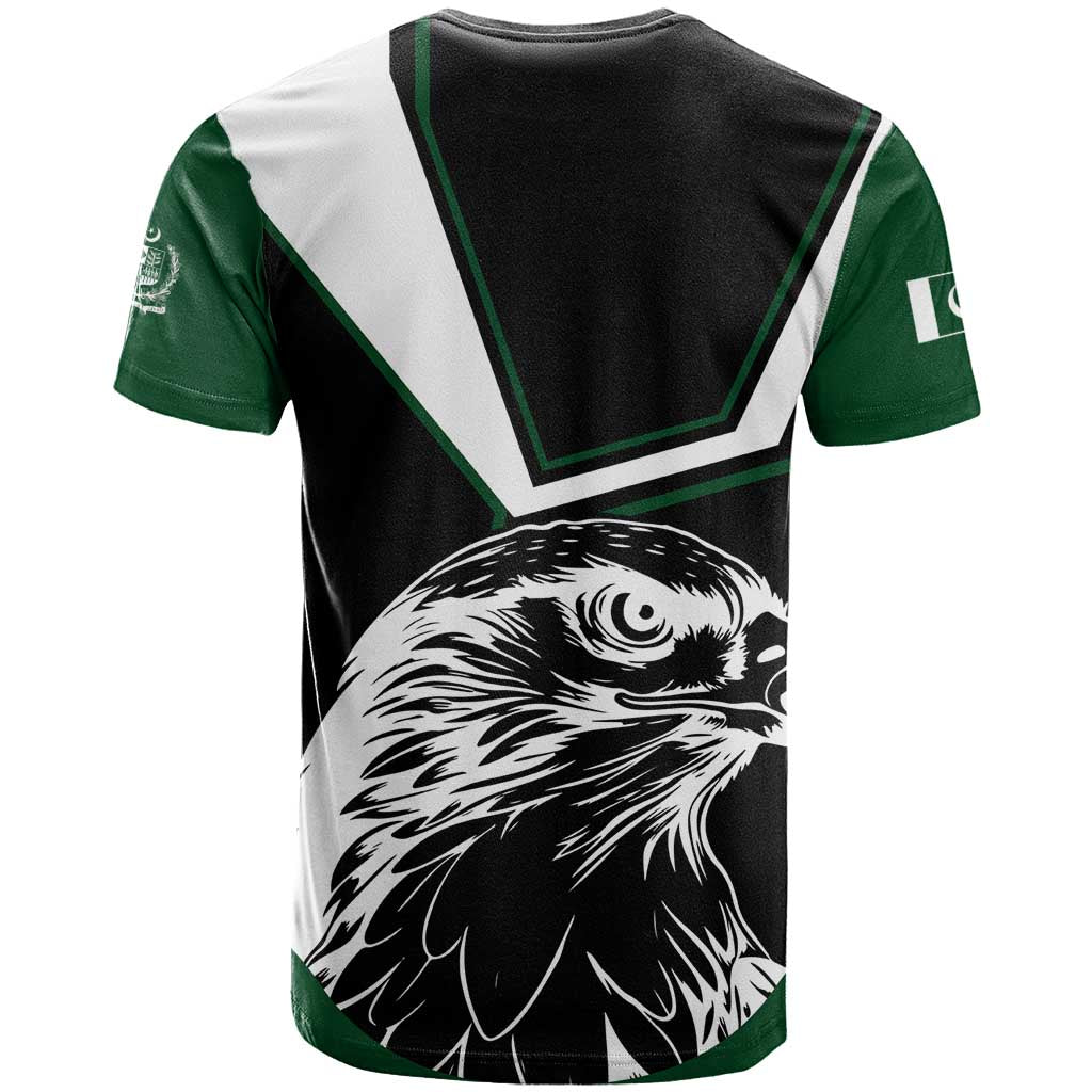 Pakistan Emblem T-Shirt Eagle-Shaped Design with National Symbol Graphic Tee