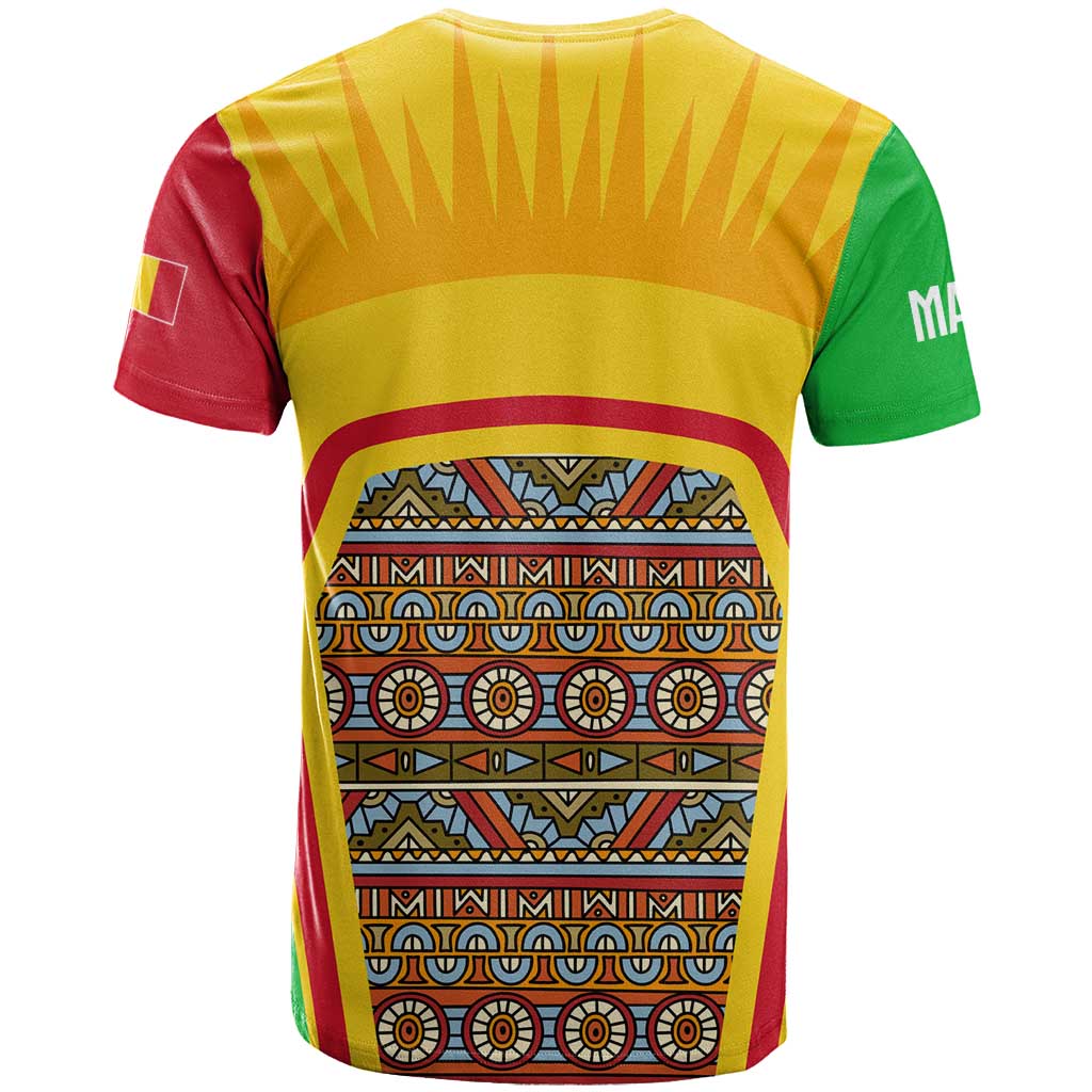 Mali Landmarks T-Shirt Cultural Patterns & Famous Tourist Destinations Graphic Tee