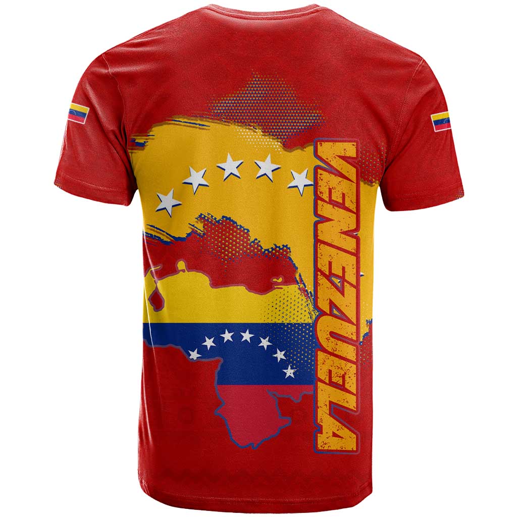 Venezuela T-Shirt with National Coat of Arms Flag Map Spirit Graphic Tee