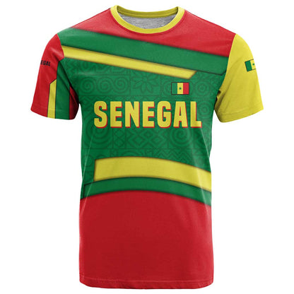 Senegal T-Shirt with Flamingo Design and Rooted in Culture Slogan Graphic Tee