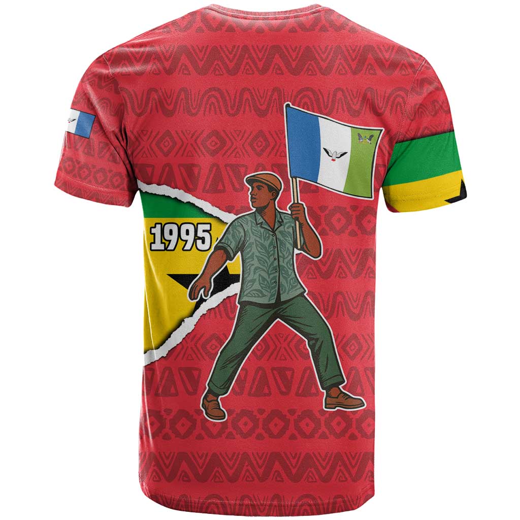Autonomous Region of Principe Independence T-Shirt with 1995 Flag Design and Cultural Pattern Graphic Tee