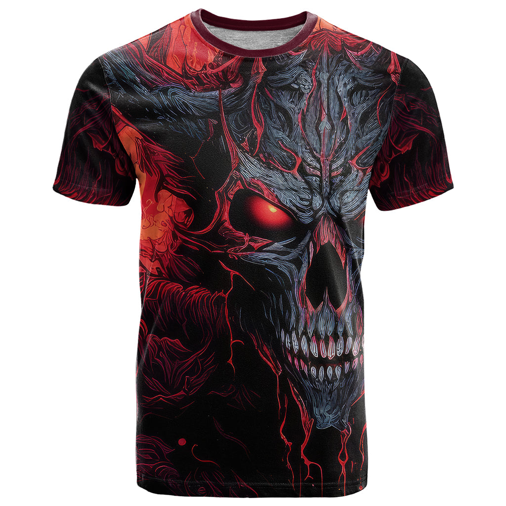 Demon Skull T-Shirt You Better Pray I Don't Get Up Graphic Tee