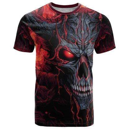 Demon Skull T-Shirt You Better Pray I Don't Get Up Graphic Tee