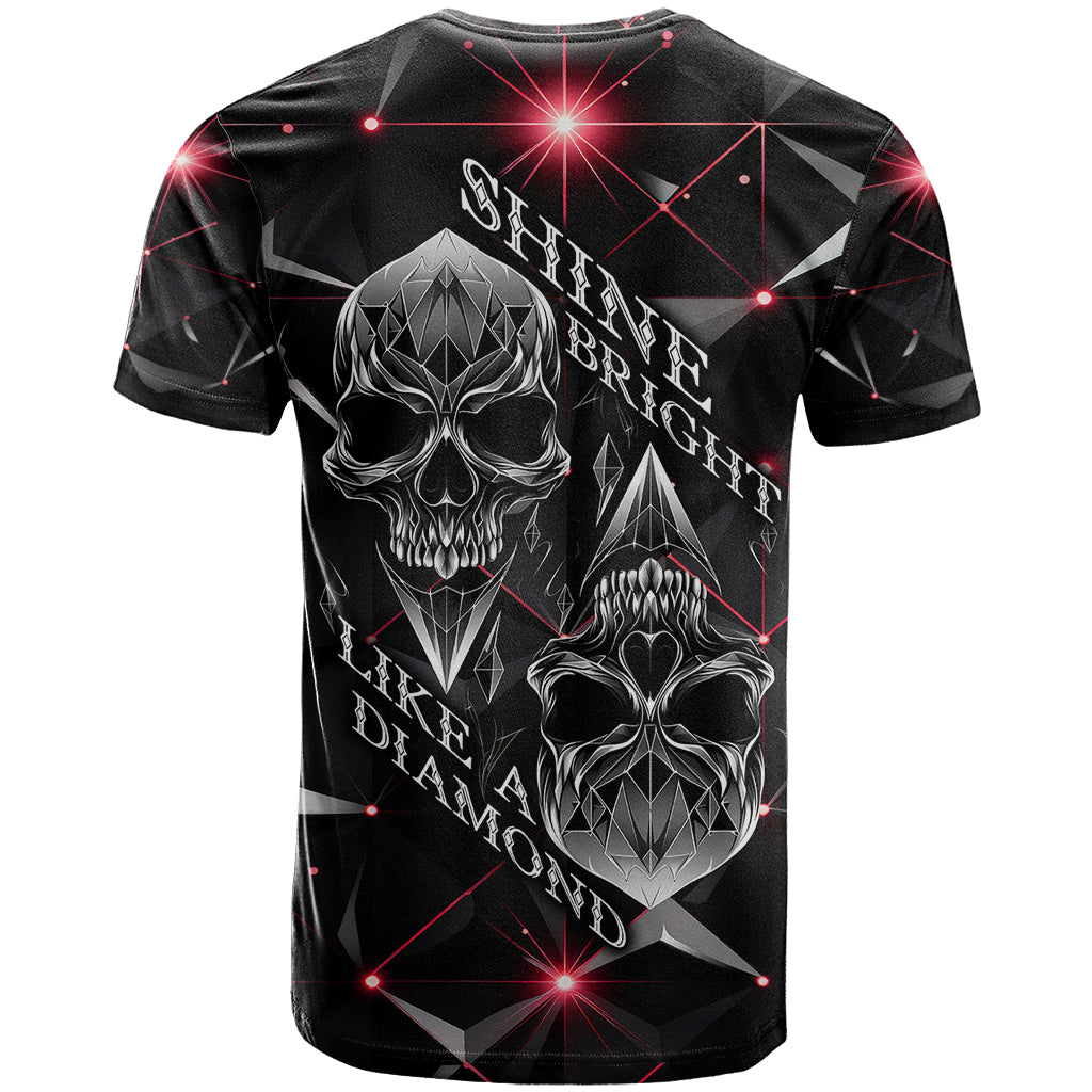 Diamond Skull T-Shirt Shine Bright Like Diamond Graphic Tee