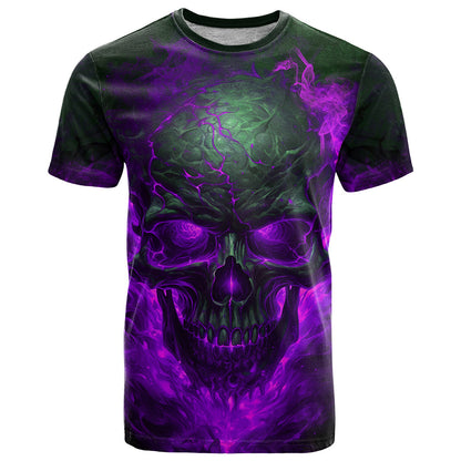 Horor Skull T-Shirt Welcome to the Dark side Graphic Tee