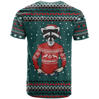 A Trashy Christmas T-Shirt Xmas Holiday Patterns Graphic Tee