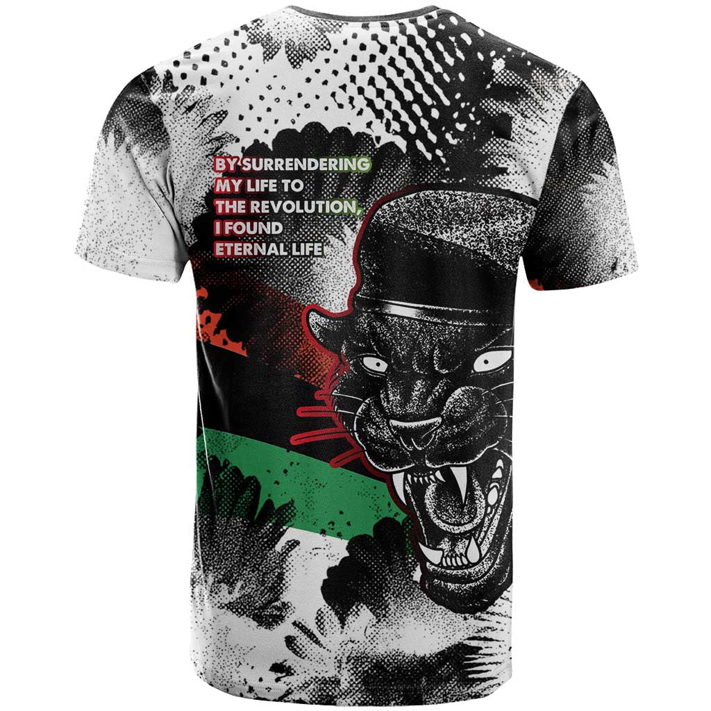 Huey P. Newton T-Shirt Revolutionary Portrait - Panther Graphic Surrender to the Revolution Quote Graphic Tee