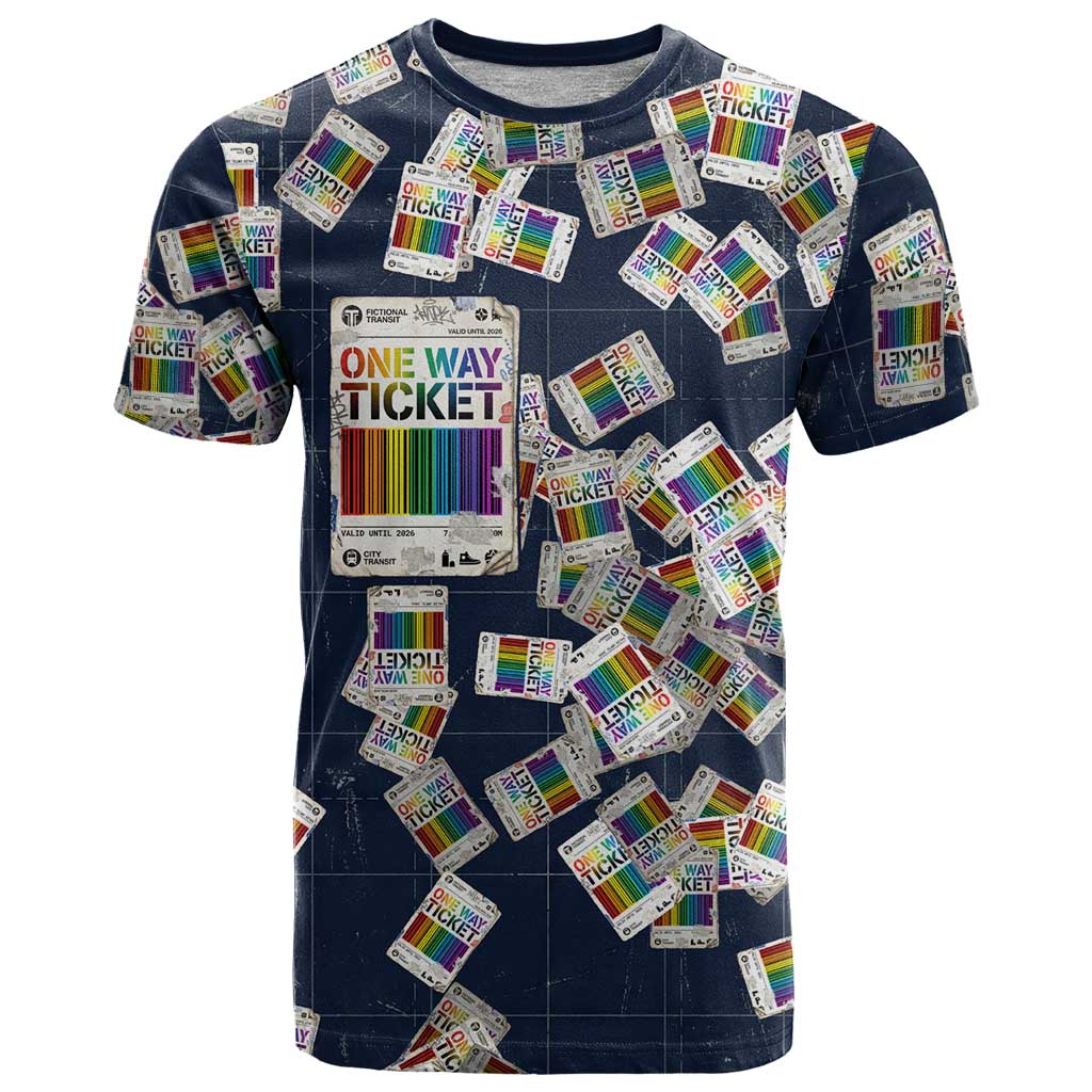 One Way Ticket T-Shirt Your Journey, Your Path, No Wrong Turns Graphic Tee