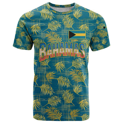 Bahamas T-Shirt with Tropical Beach Sunset Palm Tree Ocean Spirit Graphic Tee