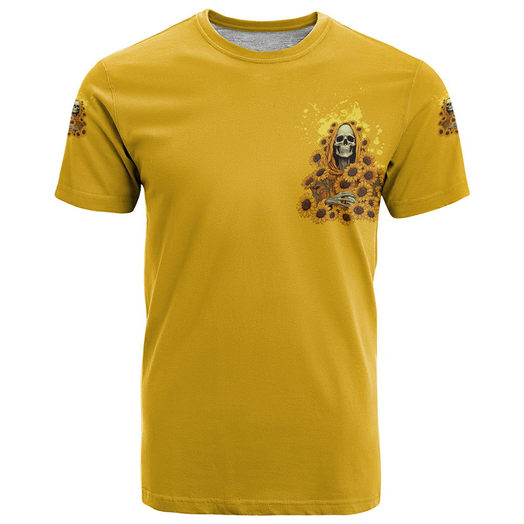 I'm Blunt Because God Rolled Me Sunflower Reaper T-Shirt Graphic Tee