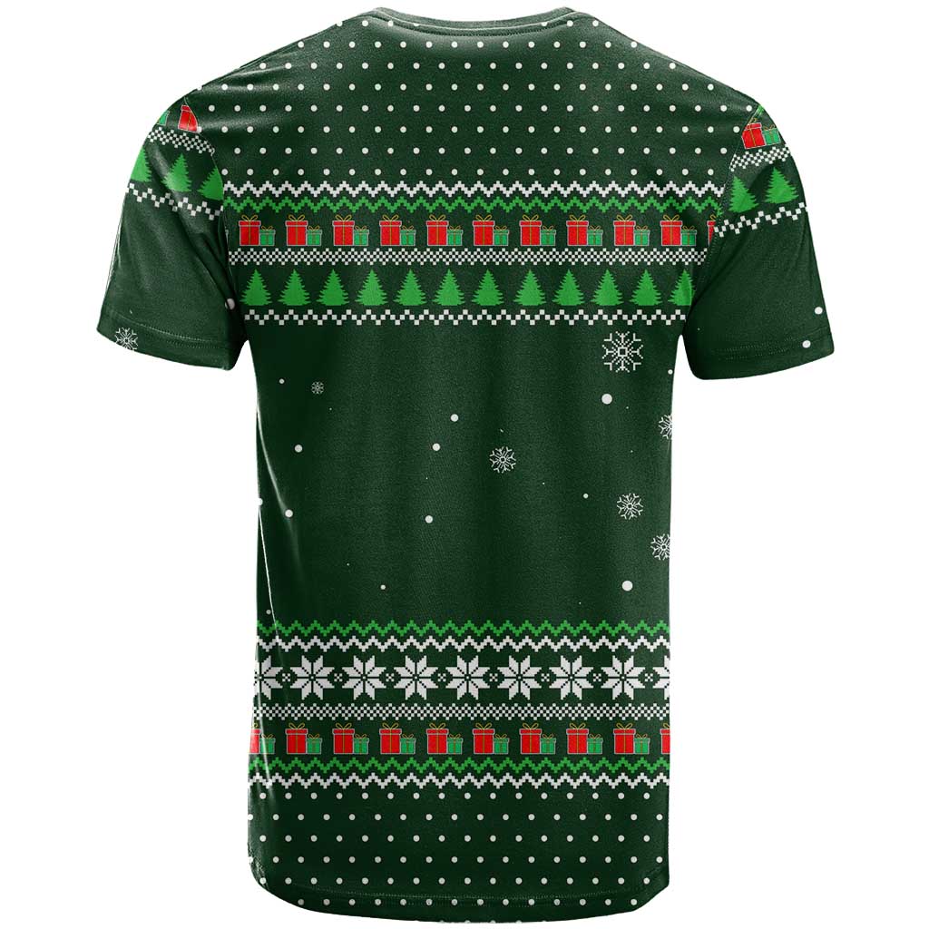 Ight Imma Head Out Santa Funny Christmas Christmas T-Shirt Xmas Holiday Patterns Graphic Tee