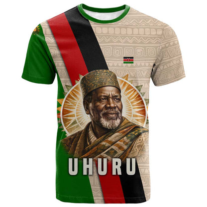 Jomo Kenyatta T-Shirt Uhuru and Kenyan Heritage Quote Tribute Graphic Tee