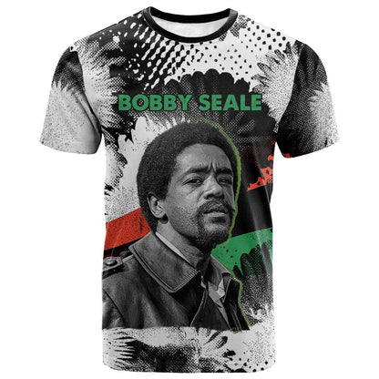Bobby Seale T-Shirt Black Panther Artwork Solidarity Quote Revolutionary Civil Rights Tribute Graphic Tee