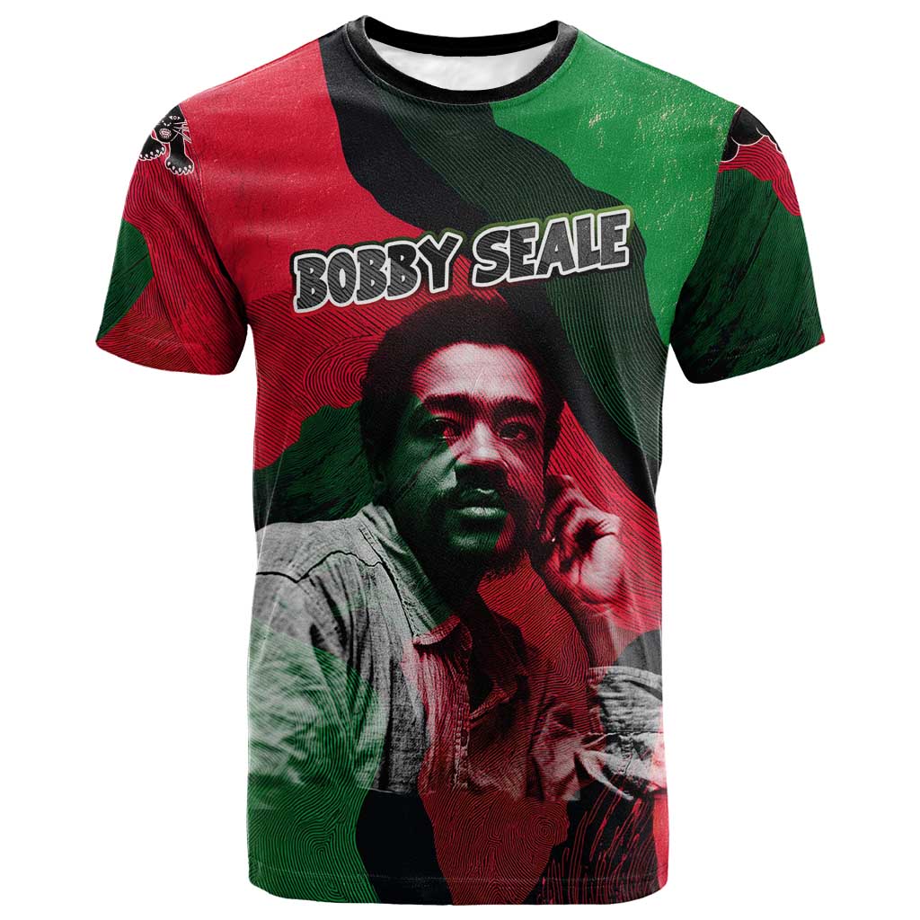 Bobby Seale T-Shirt Black Panther Logo Revolutionary Civil Rights Movement Tribute Graphic Tee