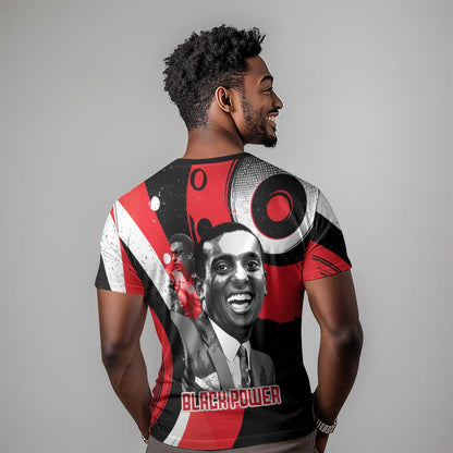 Stokely Carmichael T-Shirt Abstract Design Black Power Text Civil Rights Activist Graphic Tee