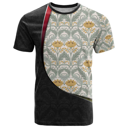Belgium T-Shirt with Grand Place Brussels Art Nouveau Floral Spirit Graphic Tee