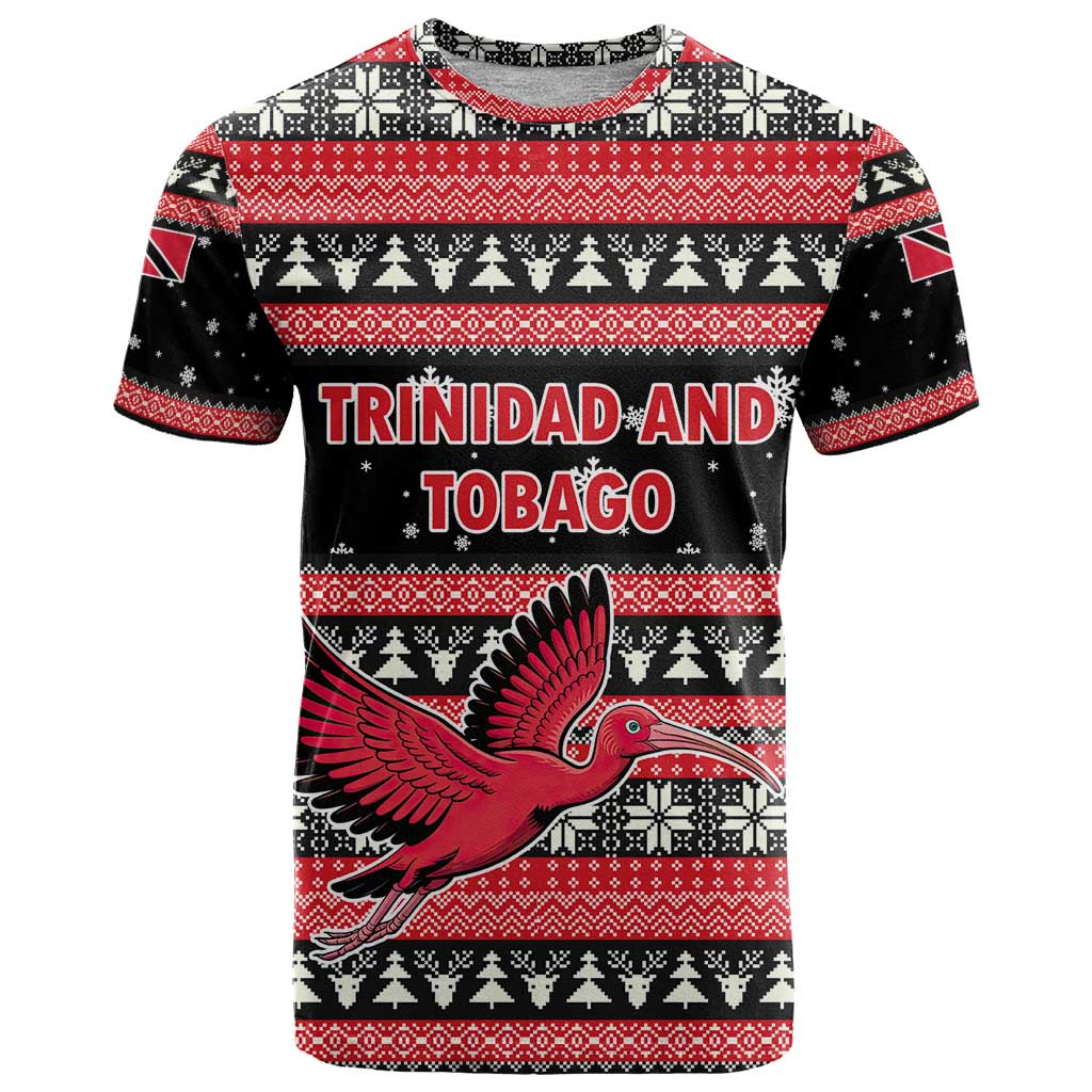 Trinidad and Tobago Christmas T-Shirt Bird and Coat of Arms Design Graphic Tee
