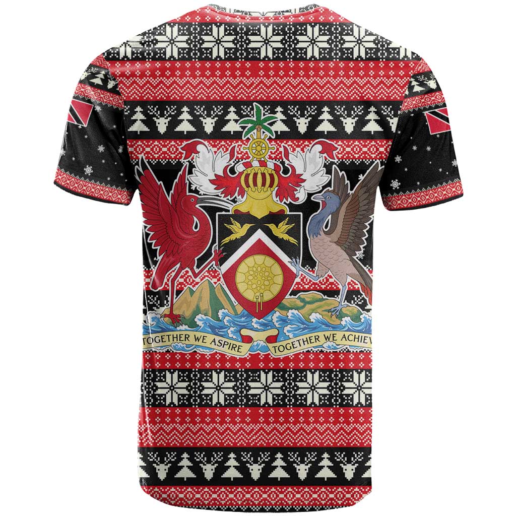 Trinidad and Tobago Christmas T-Shirt Bird and Coat of Arms Design Graphic Tee