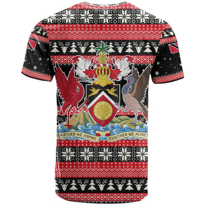 Trinidad and Tobago Christmas T-Shirt Bird and Coat of Arms Design Graphic Tee