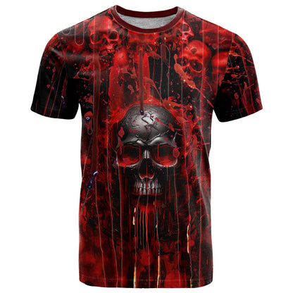 If You Kick Me When I'm Down You Better Pray I Don't Get Up Skull T-Shirt Graphic Tee
