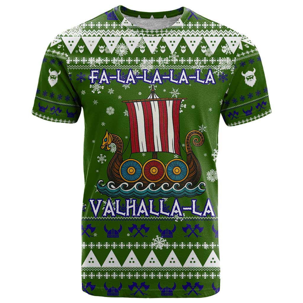 Amazing Viking Christmas T-Shirt Xmas Holiday Patterns Graphic Tee