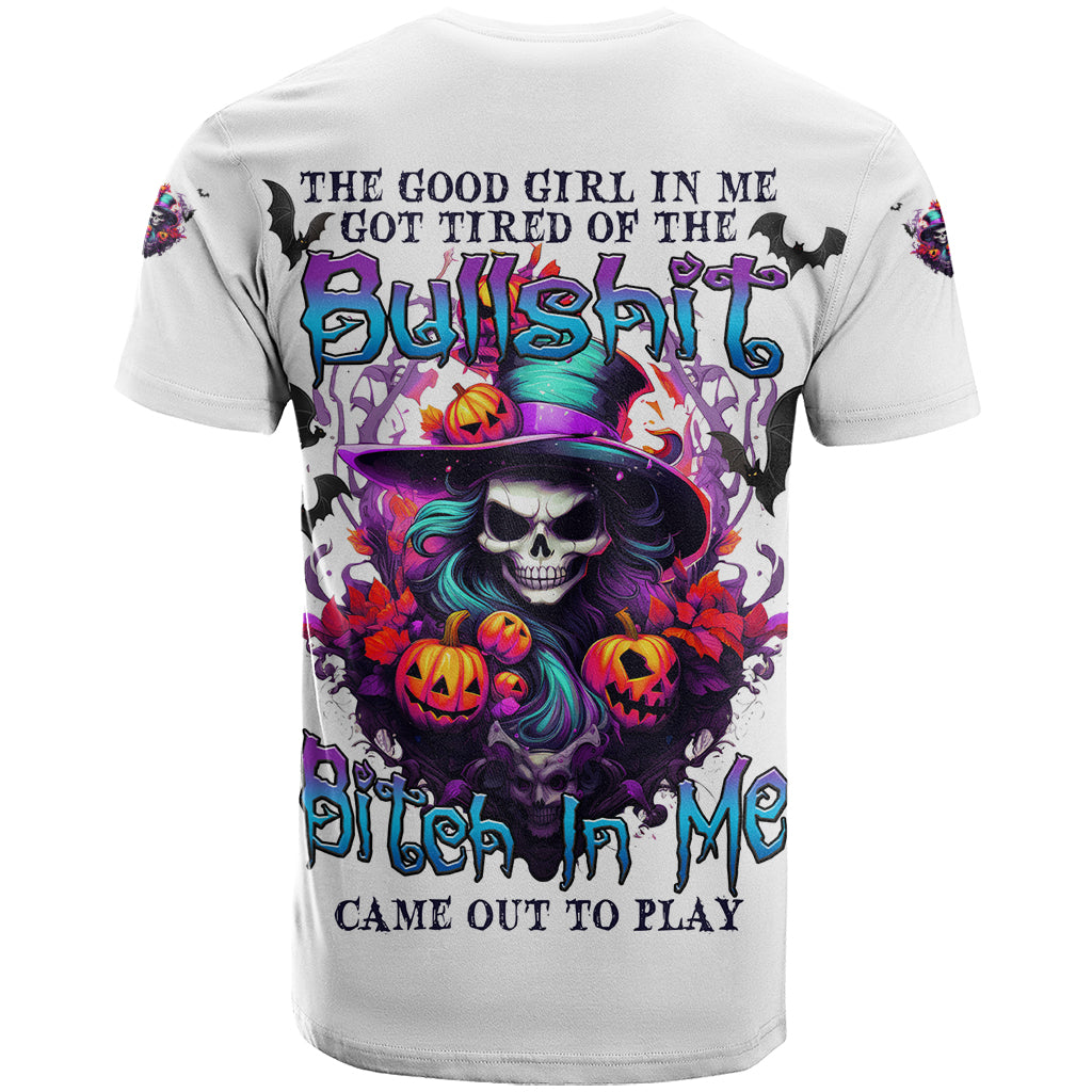 The Good Girl In Me Halloween Witch T-Shirt Graphic Tee