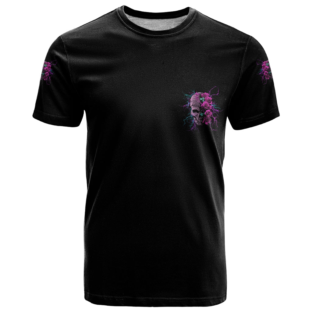 I Am The Storm Skull Rose T-Shirt Graphic Tee