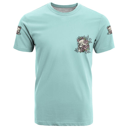 I May Not Be Perfect Skull Roses T-Shirt Graphic Tee