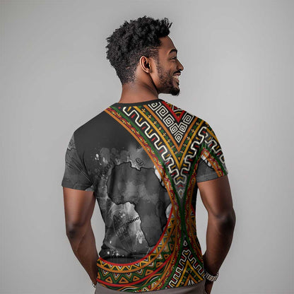 Amilcar Cabral T-Shirt African Map with Chains Freedom Theme Revolutionary Liberation Tribute Graphic Tee