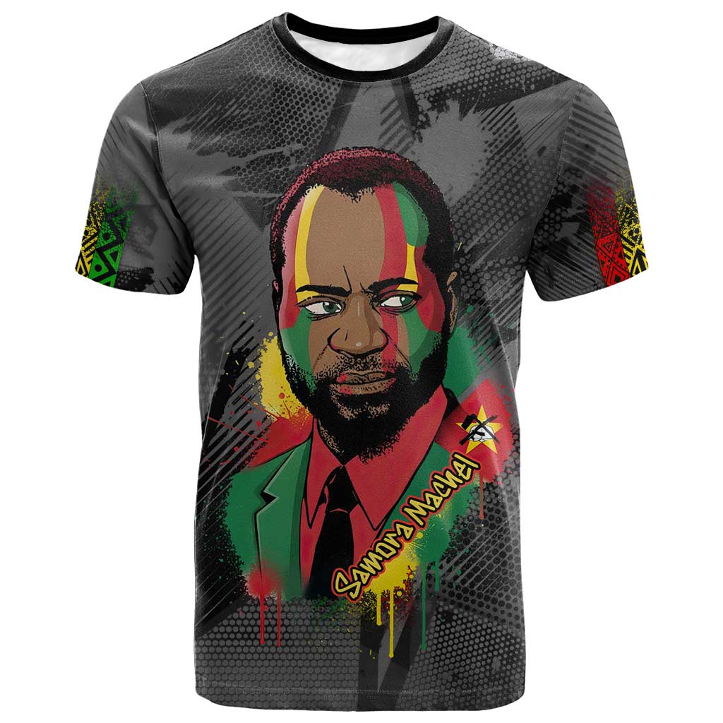 Samora Machel T-Shirt Mozambique Liberation Graffiti Style Viva FRELIMO African Revolutionary Graphic Tee