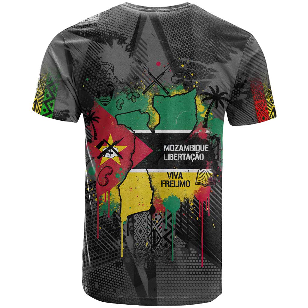 Samora Machel T-Shirt Mozambique Liberation Graffiti Style Viva FRELIMO African Revolutionary Graphic Tee