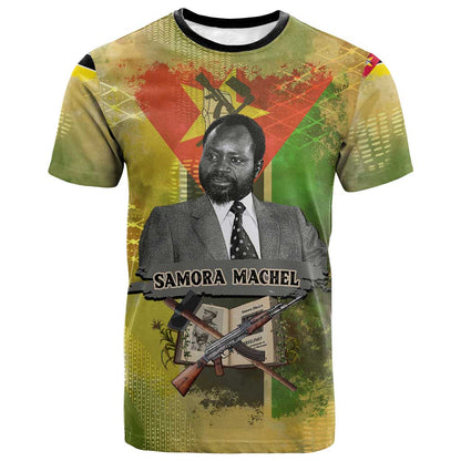 Samora Machel T-Shirt Mozambique Flag Unity and Victory Quote Liberation Struggle - African Freedom Tribute Graphic Tee