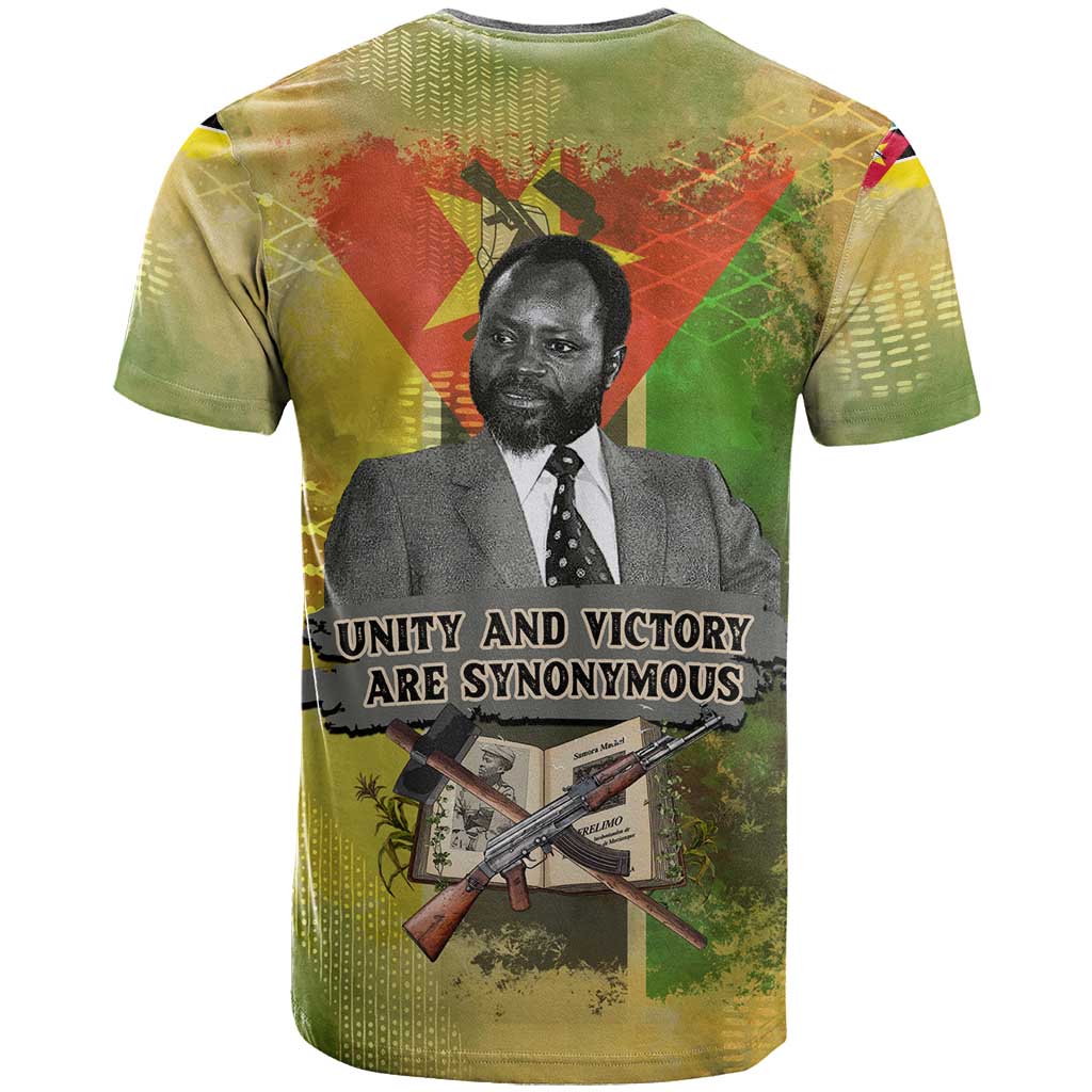Samora Machel T-Shirt Mozambique Flag Unity and Victory Quote Liberation Struggle - African Freedom Tribute Graphic Tee