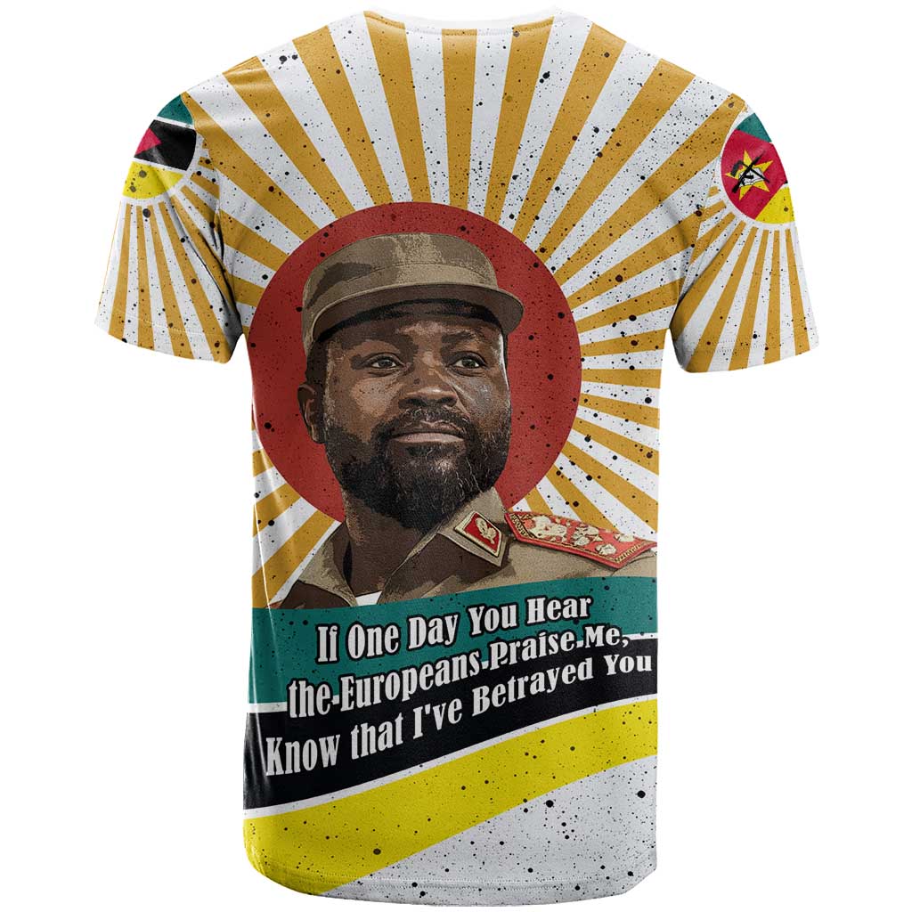 Samora Machel T-Shirt Radiant Sunburst Bold Anti-Colonial Quote Mozambique Liberation - African Revolutionary Art Graphic Tee