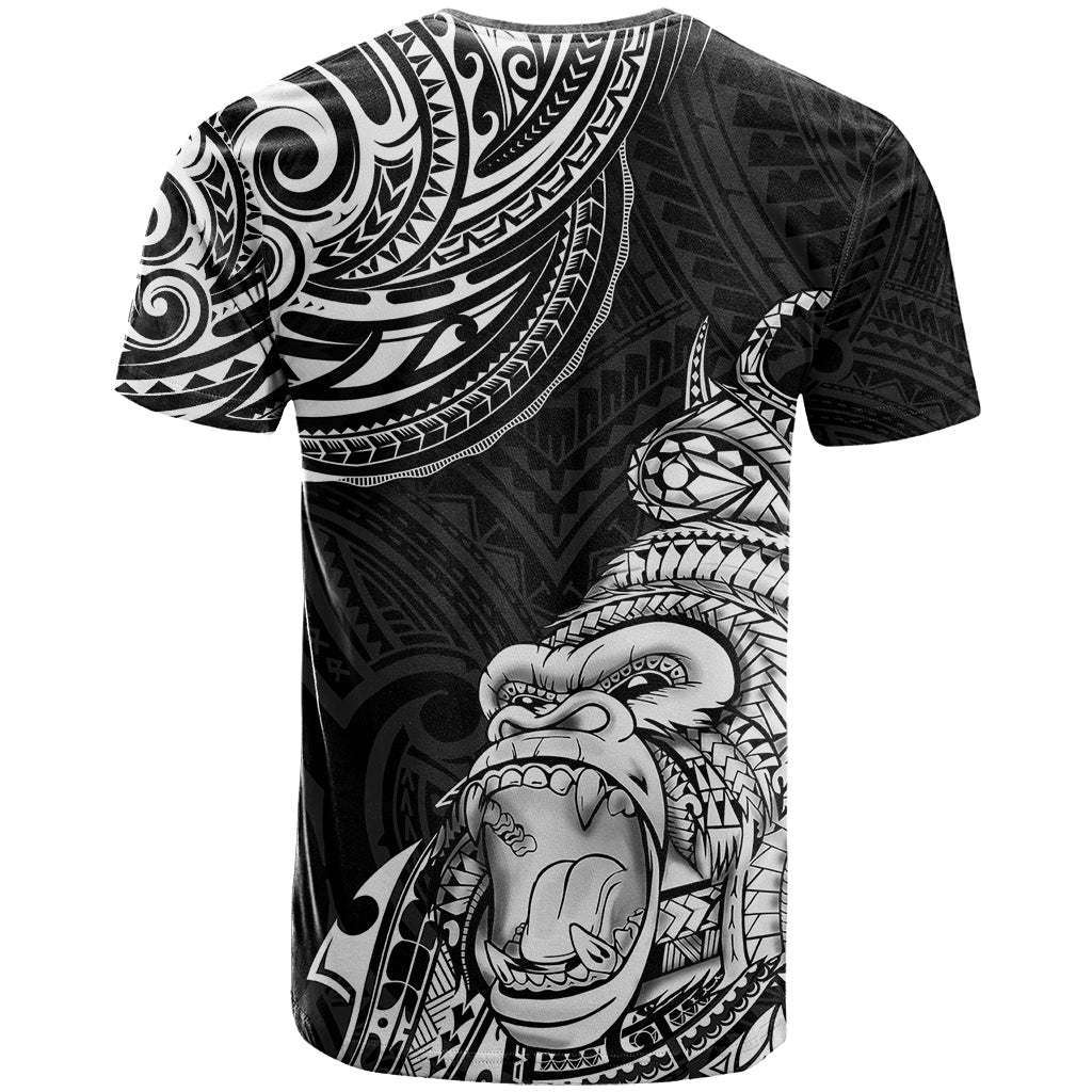 Hawaii Polynesian T-Shirt Gorila Tatoo Polynesian Style Graphic Tee