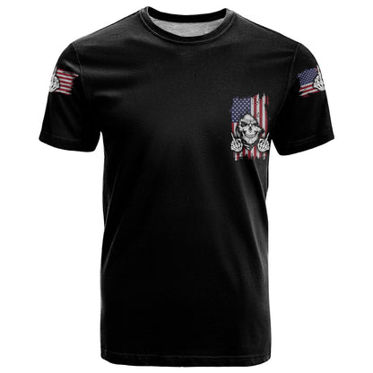 My Give A F Reaper Flag T-Shirt Graphic Tee