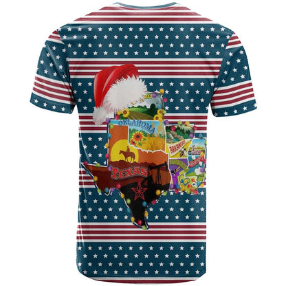Texas Xmas Christmas Christmas Yall Christmas T-Shirt Xmas Holiday Patterns Graphic Tee