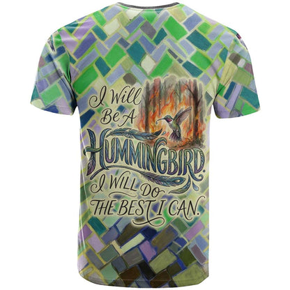 Wangari Maathai T-Shirt Hummingbird Quote Tree Planting Theme Environmental Justice Tribute Graphic Tee
