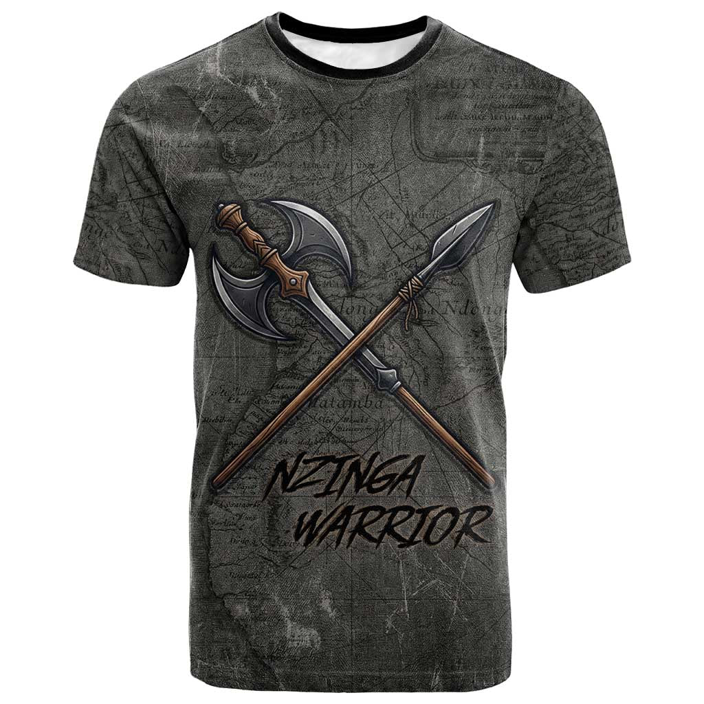 Queen Nzinga T-Shirt Fierce African Warrior Queen - Dark Tribal Fire Art Graphic Tee