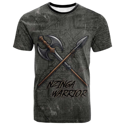 Queen Nzinga T-Shirt Fierce African Warrior Queen - Dark Tribal Fire Art Graphic Tee
