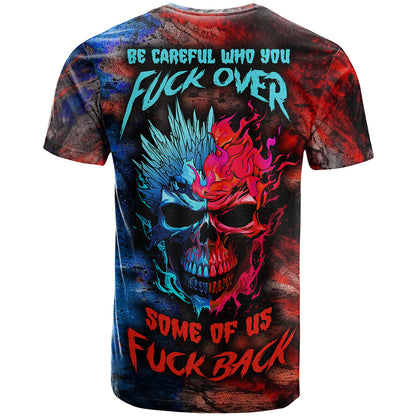 Be Careful Skull T-Shirt Graphic Tee