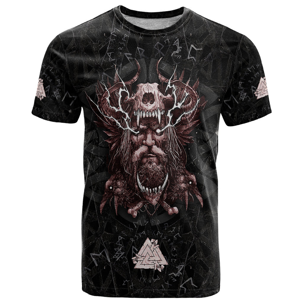 Viking Odin T-Shirt Viking Allfather's Radiance Graphic Tee