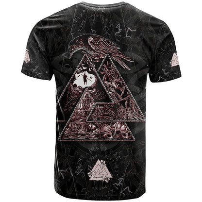 Viking Odin T-Shirt Viking Allfather's Radiance Graphic Tee