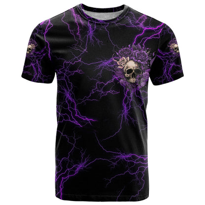 I Am The Storm Rose Skull T-Shirt Graphic Tee