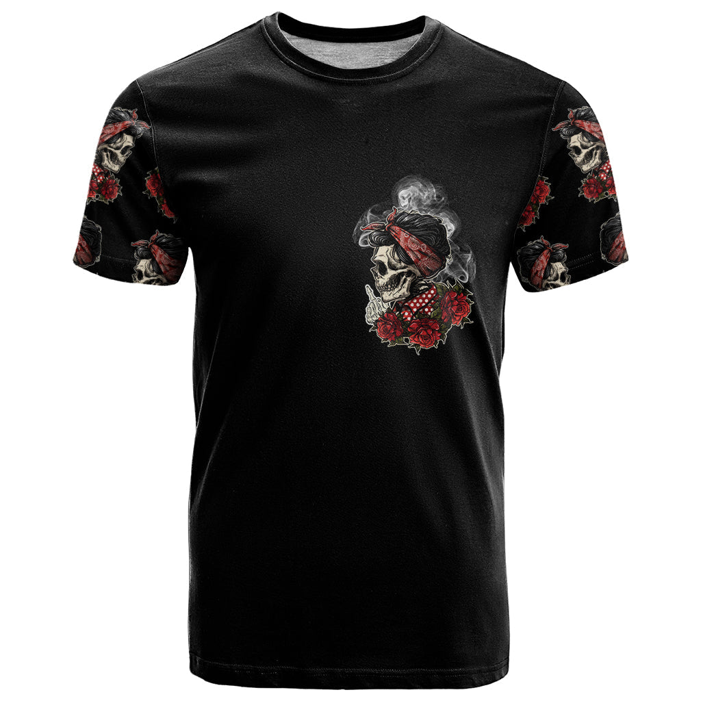 Skl Rose - Zero Fck Given T-Shirt Graphic Tee