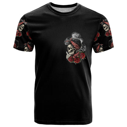 Skl Rose - Zero Fck Given T-Shirt Graphic Tee