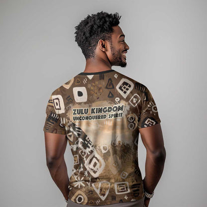 Shaka Zulu T-Shirt Monochrome Portrait Zulu Kingdom Heritage Unconquered Spirit Warrior Legacy Theme Graphic Tee