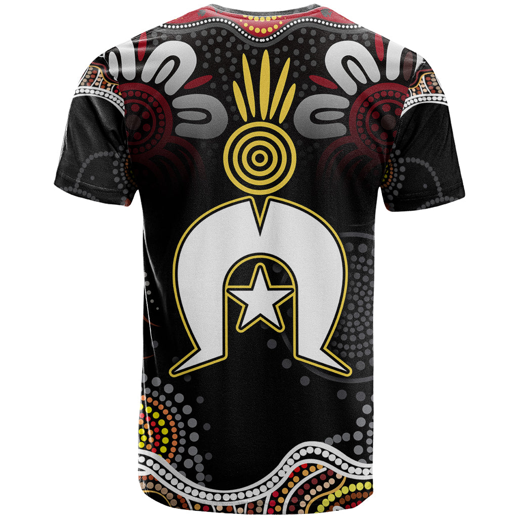 Torest Trait Islands Mix Aboriginal Pattern T-Shirt Graphic Tee