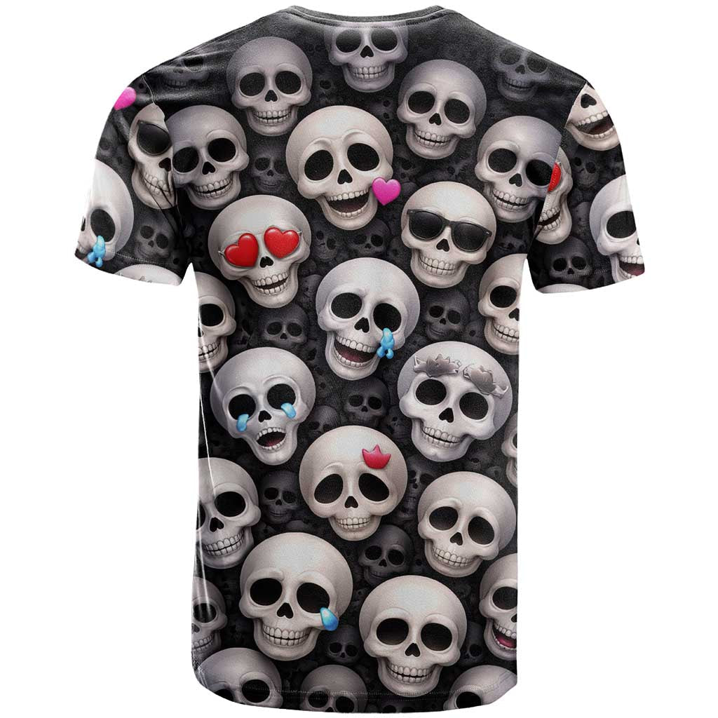 Emoji Skulls T-Shirt Moodboard of the Dead Graphic Tee