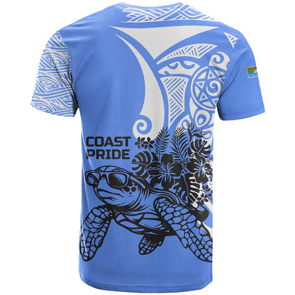 North Caribbean Coast Nicaragua T-Shirt with Tribal Turtle Design and Floral Coast Pride Graphic Tee